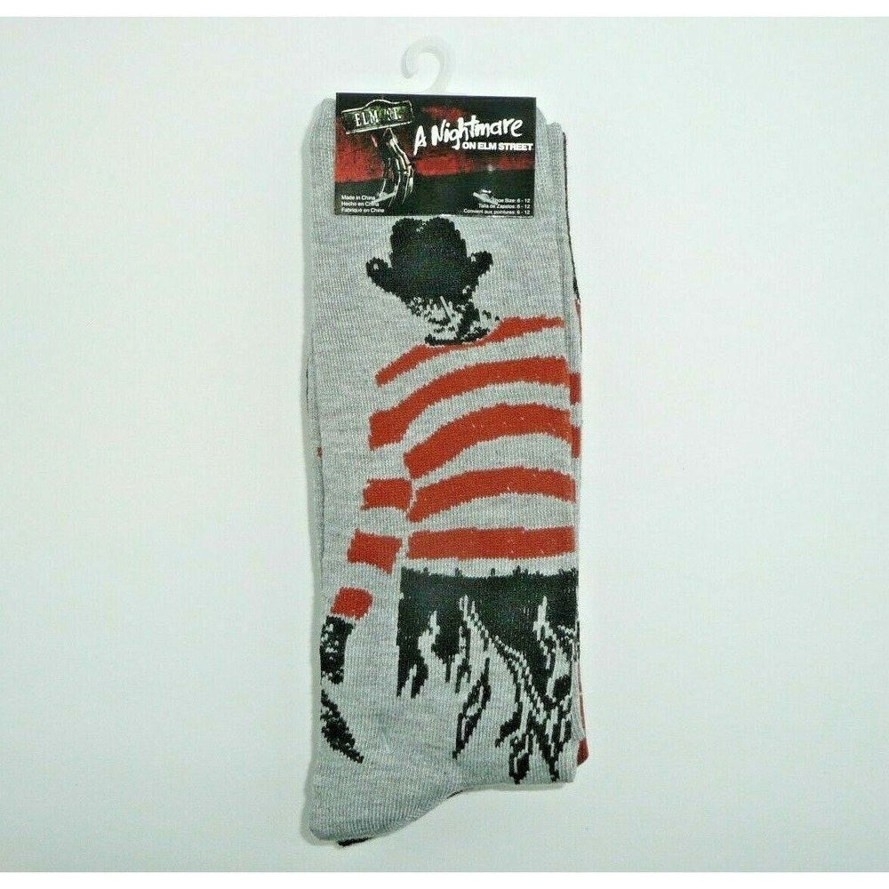 Nightmare On Elm Street Women's Socks 2 Pairs Freddy Kreuger Halloween Horror